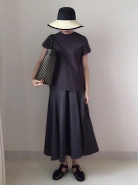 「テチチ(Te chichi)」｜「アイテム（帽子）」を使った、HIKARI  HAGAさん（レディース・159cm）の春コーディネート