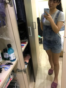 「6IXTY8IGHTのアイテム（オールインワン・サロペット）」を使った、Hsinさん（レディース・167cm）の夏コーディネート