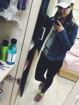 「Roots Canadaのアイテム（パンツ）」を使った、Hsinさん（レディース・167cm）の秋コーディネート