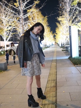 moeさん（レディース・161cm）の冬コーディネート