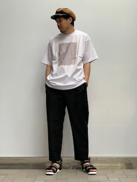 「CLANE（クラネ）のアイテム（トップス）」を使った、Samさん（メンズ・182cm）の春コーディネート