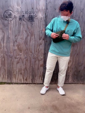 「NUMERALS（ヌメラルズ）のアイテム（スウェット）」を使った、よっぱさん（メンズ・171cm）の春コーディネート