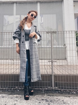 「アイテム（ブーティ）」を使った、ENVYM_MAIさん（レディース・157cm）の夏コーディネート