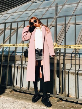 「envym_staff」｜「アイテム（チェスターコート）」を使った、ENVYM_MAIさん（レディース・157cm）の秋コーディネート