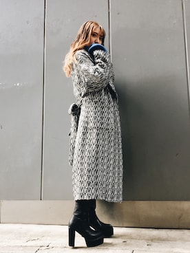 「アイテム（その他アウター、その他）」を使った、ENVYM_MAIさん（レディース・157cm）の冬コーディネート