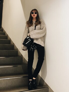 ENVYM_MAIさん（レディース・157cm）の冬コーディネート