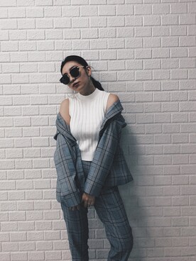 「ENVYM（アンビー）のアイテム（パンツ）」を使った、ENVYM_MAIさん（レディース・157cm）の秋コーディネート