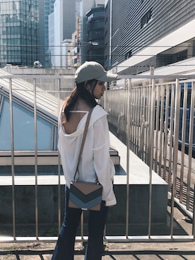 「envym_staff」｜「アイテム（帽子）」を使った、ENVYM_MAIさん（レディース・157cm）の春コーディネート