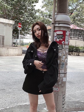 「envym_staff」｜「アイテム（カバーオール）」を使った、ENVYM_MAIさん（レディース・157cm）の夏コーディネート
