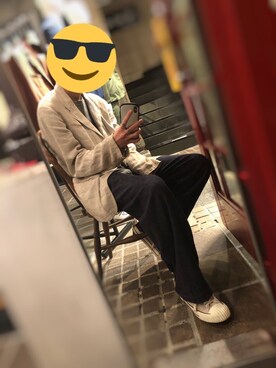 「GIORGIO ARMANI（ジョルジオアルマーニ）のアイテム（ジャケット/アウター）」を使った、Ryo : sさん（メンズ・178cm）の春コーディネート