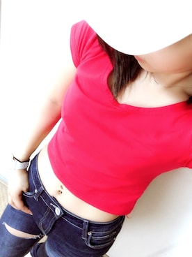 「rienda（リエンダ）のアイテム（キャップ）」を使った、砂時計☆さん（レディース・154cm）の春コーディネート