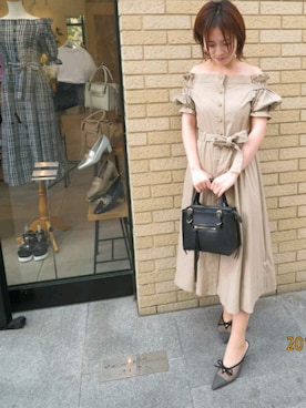 「RANDA」｜「アイテム（その他シューズ）」を使った、tadaさん（レディース・157cm）の春コーディネート