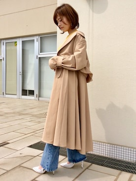 「RANDA（ランダ）のアイテム（ジャケット/アウター）」を使った、tadaさん（レディース・157cm）の春コーディネート
