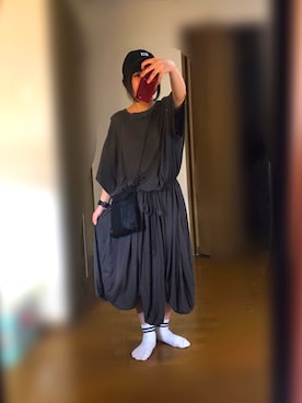 「mercibeaucoup,（メルシーボークー）のアイテム（ワンピース/ドレス）」を使った、さくたろさん（レディース・141cm）の夏コーディネート