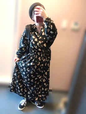 「hummel（ヒュンメル）のアイテム（スニーカー）」を使った、さくたろさん（レディース・141cm）の春コーディネート