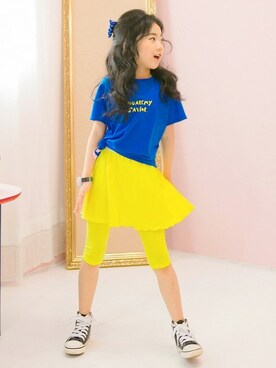 「アイテム（ヘアピン）」を使った、ILOVEJさん（キッズ・120cm）の夏コーディネート