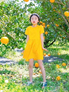 「アイテム（ワンピース/ドレス）」を使った、ILOVEJさん（キッズ・120cm）の夏コーディネート
