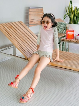 「アイテム（水着/着物・浴衣）」を使った、ILOVEJさん（キッズ・120cm）の夏コーディネート