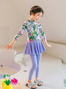 「アイテム（水着/着物・浴衣）」を使った、ILOVEJさん（キッズ・120cm）の夏コーディネート