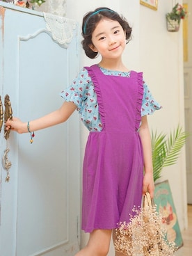 「アイテム（シャツ/ブラウス）」を使った、ILOVEJさん（キッズ・120cm）の夏コーディネート