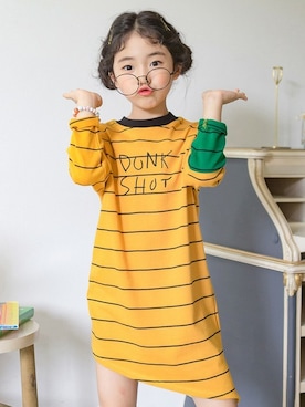 「アイテム（ワンピース/ドレス）」を使った、ILOVEJさん（キッズ・120cm）の秋コーディネート