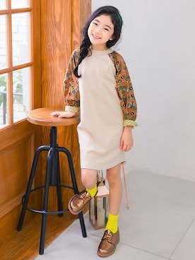 「アイテム（その他シューズ）」を使った、ILOVEJさん（キッズ・120cm）の秋コーディネート