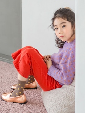 「アイテム（パンプス）」を使った、ILOVEJさん（キッズ・120cm）の秋コーディネート