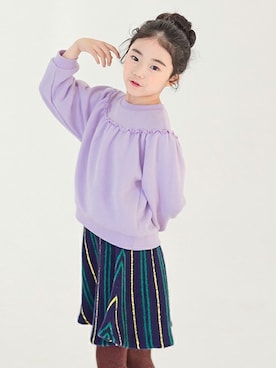 「アイテム（スカート）」を使った、ILOVEJさん（キッズ・120cm）の冬コーディネート