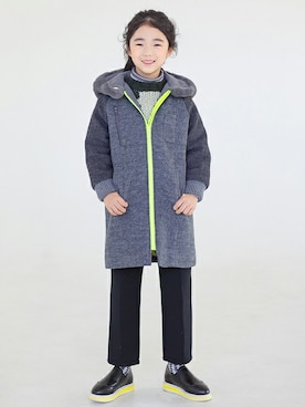 「I LOVE J（アイラブジェイ）のアイテム（ジャケット/アウター）」を使った、ILOVEJさん（キッズ・120cm）の冬コーディネート