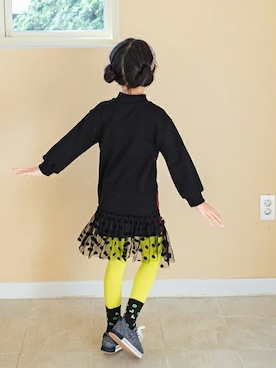 「アイテム（ワンピース/ドレス）」を使った、ILOVEJさん（キッズ・120cm）の冬コーディネート