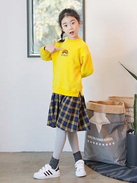 「アイテム（ワンピース/ドレス）」を使った、ILOVEJさん（キッズ・120cm）の冬コーディネート