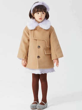 「I LOVE J（アイラブジェイ）のアイテム（ジャケット/アウター）」を使った、ILOVEJさん（キッズ・120cm）の冬コーディネート