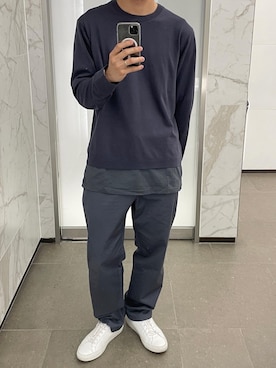 「COMMON PROJECTS（コモンプロジェクト）のアイテム（スニーカー）」を使った、geemwearさん（メンズ・177cm）の夏コーディネート