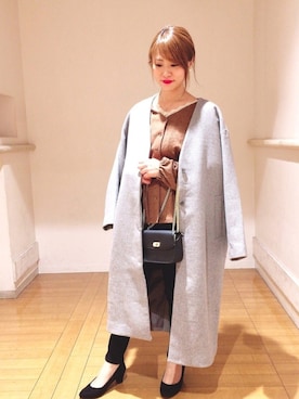 せりさん（レディース・154cm）の秋コーディネート