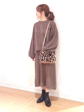 せりさん（レディース・154cm）の秋コーディネート