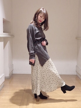 せりさん(レディース・154cm)の冬コーディネート