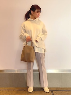「#新作」｜「アイテム（その他）」を使った、せりさん（レディース・153cm）の冬コーディネート