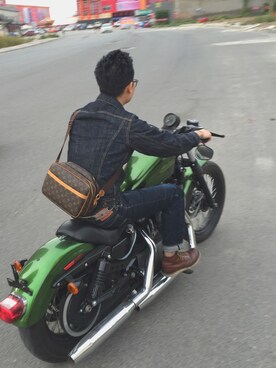 「Harley-Davidson（ハーレーダビッドソン）のアイテム（その他）」を使った、这个人很懒___さん（メンズ・176cm）の冬コーディネート