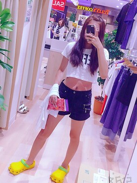 「REMIX（リミックス）のアイテム」を使った、りんちゃそさん（レディース・163cm）の夏コーディネート