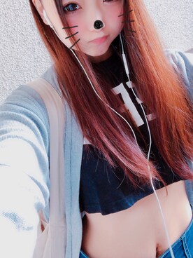 「REMIX（リミックス）のアイテム」を使った、りんちゃそさん（レディース・164cm）の春コーディネート