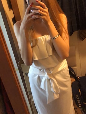 「REMIX（リミックス）のアイテム」を使った、りんちゃそさん（レディース・163cm）の夏コーディネート