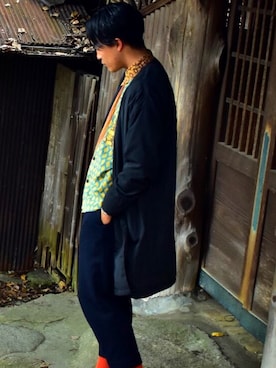 「SLICK（スリック）のアイテム（その他アウター）」を使った、yusuke.Mさん（メンズ・176cm）の春コーディネート