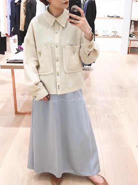 「アイテム（ブルゾン）」を使った、な  ぎさん（レディース・155cm・30代）の春コーディネート