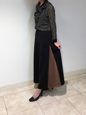 「NARACAMICIE（ナラカミーチェ）のアイテム」を使った、mikuさん（レディース・172cm）の秋コーディネート