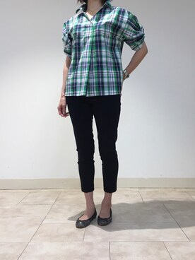 「NARACAMICIE（ナラカミーチェ）のアイテム（パンツ）」を使った、mikuさん（レディース・172cm）の春コーディネート