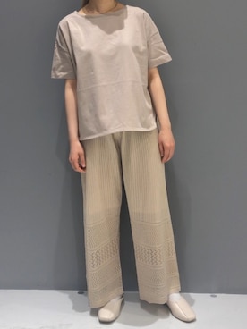 「消えそうな色コーデ」｜タカハシさん（レディース・153cm）の夏コーディネート