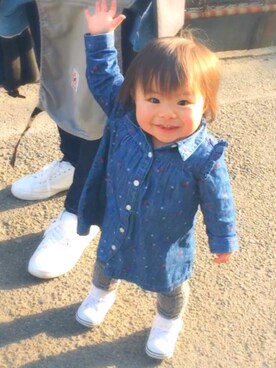 「アイテム（ワンピース/ドレス）」を使った、himamiyuさん（レディース・70cm）の春コーディネート