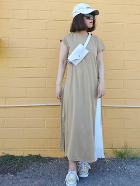 「La-gemme」｜「アイテム（帽子）」を使った、Megchuさん（レディース・155cm）の夏コーディネート