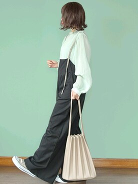 「アイテム（キャミソール）」を使った、Megchuさん（レディース・155cm）の春コーディネート