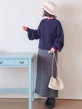 「ファークラッチ」｜Megchuさん（レディース・155cm）の冬コーディネート